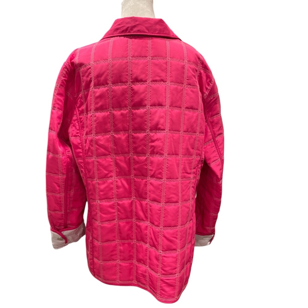 Quilted Reversible Jacket Pink/Taupe L/XL Cottagecore Utility Lightweight Layer - Picture 4 of 11